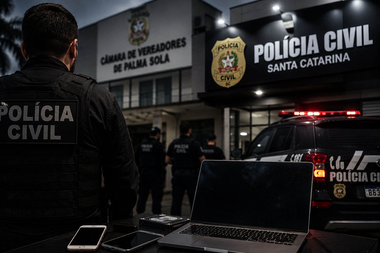 Servidor da Câmara de Palma Sola é preso em investigação por crimes previstos no ECA e contra a dignidade sexual