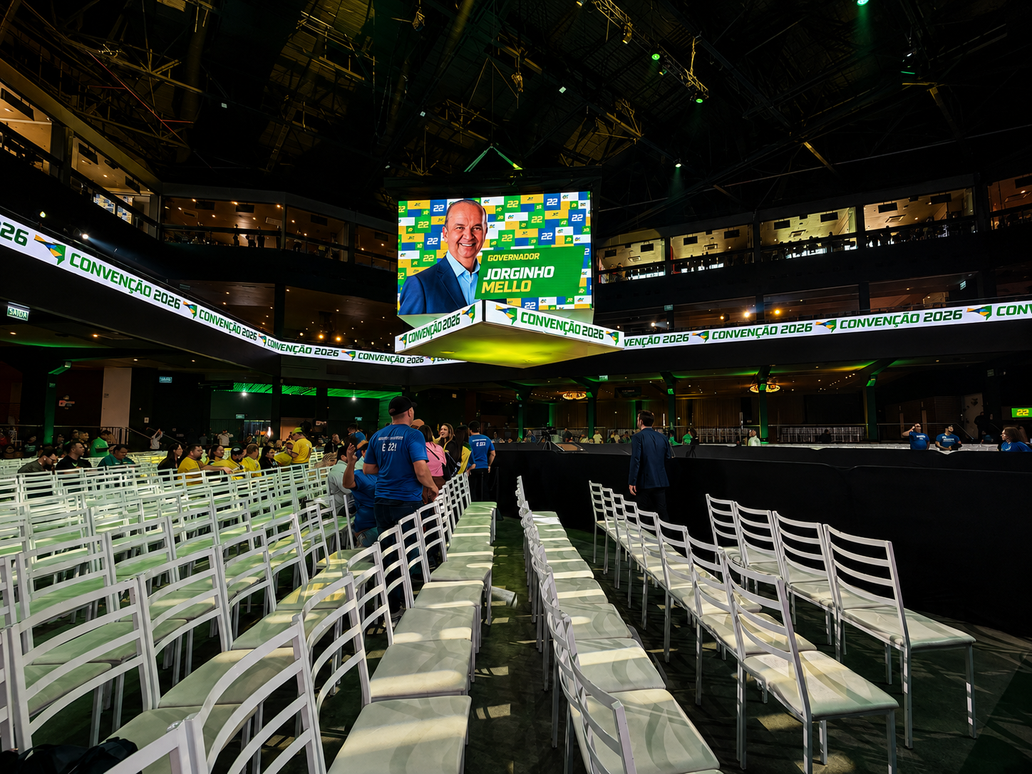Comitiva do Oeste de SC já está na Arena Opus para a Convenção Estadual do PL