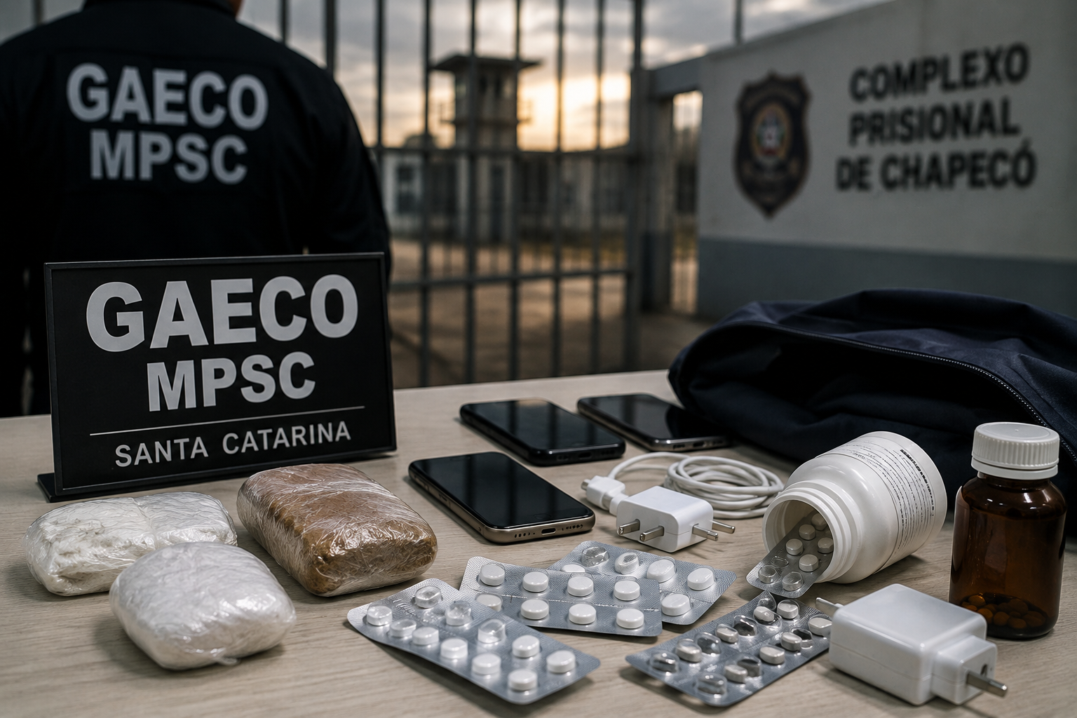 Enfermeiro é investigado por suspeita de levar celulares e drogas para presídio em Chapecó